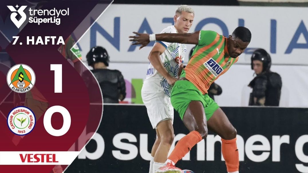 Vestel - Alanyaspor (1-0) Çaykur Rizespor - Highlights-Özet - Trendyol Süper Lig - 2024-25