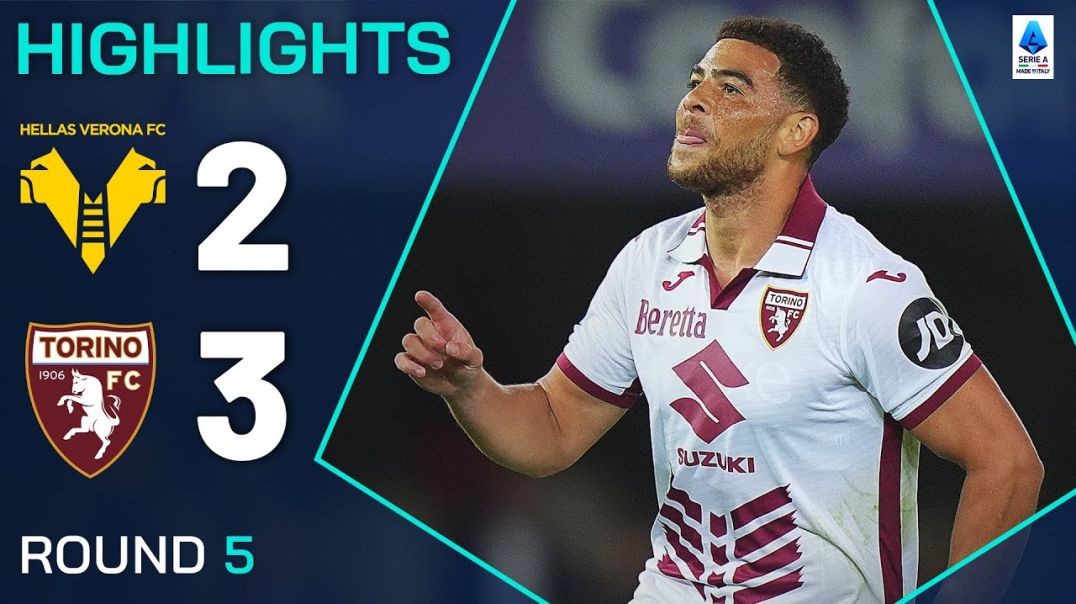 VERONA-TORINO 2-3  HIGHLIGHTS  Adams edges Verona in five-goal thriller  Serie A 202425