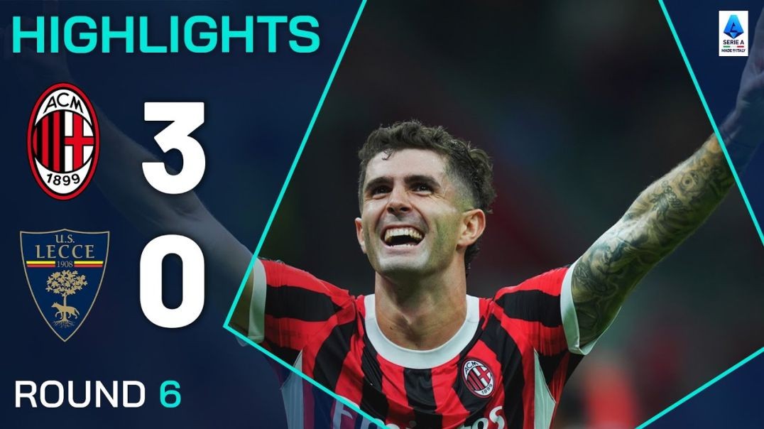 MILAN 3-0 LECCE _ HIGHLIGHTS _ Three goals in five minutes for Milan _ Serie A 2024_25