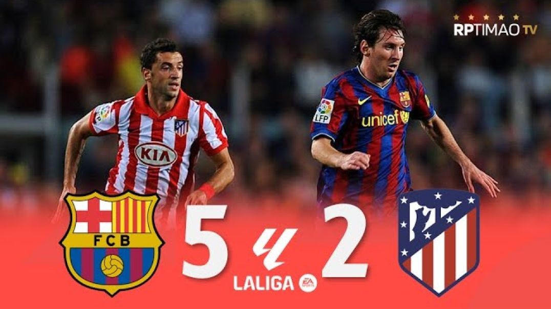 ⁣Barcelona 5 x 2 Atlético de Madrid ● La Liga 09_10 Extended Goals _ Highlights ᴴᴰ