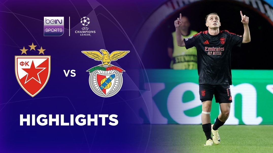 Crvena Zvezda 1-2 Benfica _ Champions League 24_25 Match Highlights