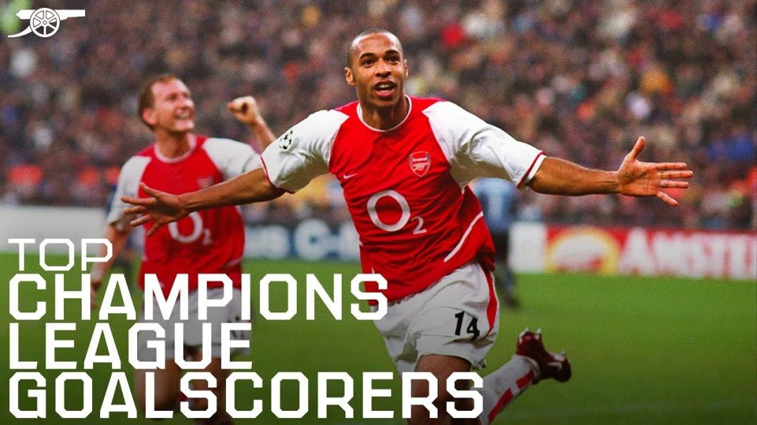 Top 10 Arsenal Champions League goalscorers _ Henry, Van Persie, Walcott more! _ UCL