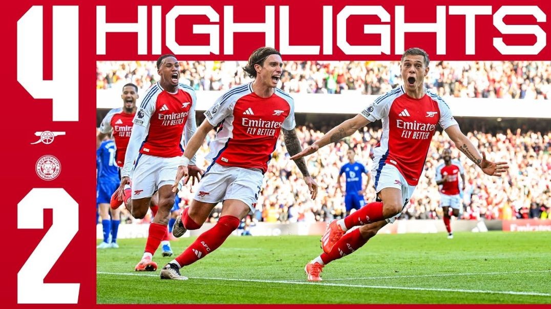 A BIG WIN! 🤩 _ HIGHLIGHTS _ Arsenal vs Leicester City (4-2) _ Martinelli, Trossard x2, Havertz _ PL