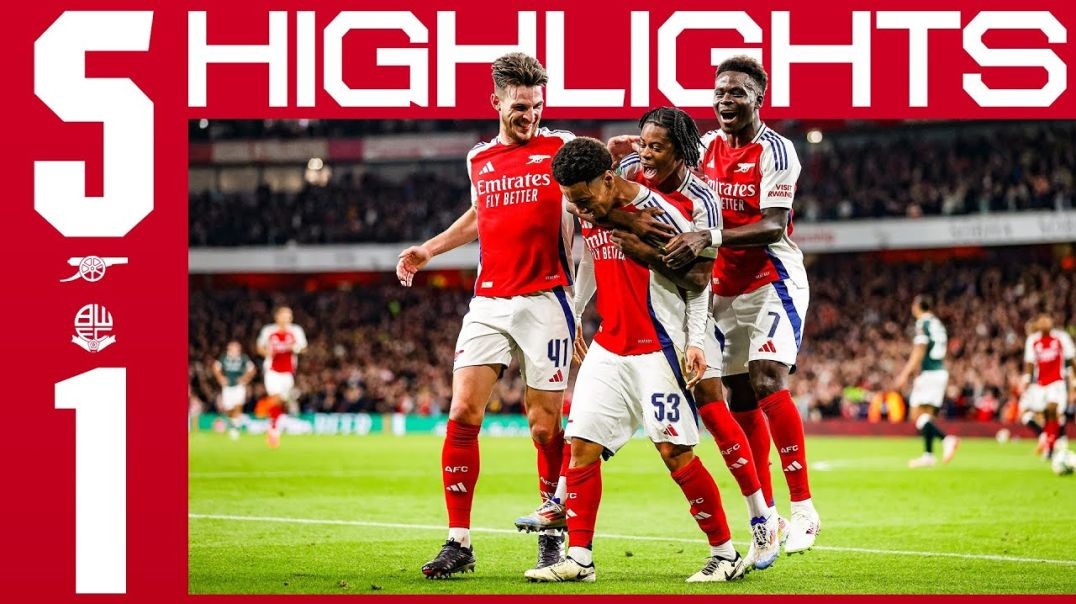 NWANERI SCORES BRACE ON FULL DEBUT! 🤩 _ HIGHLIGHTS _ Arsenal v Bolton Wanderers (5-1) _ Carabao Cup