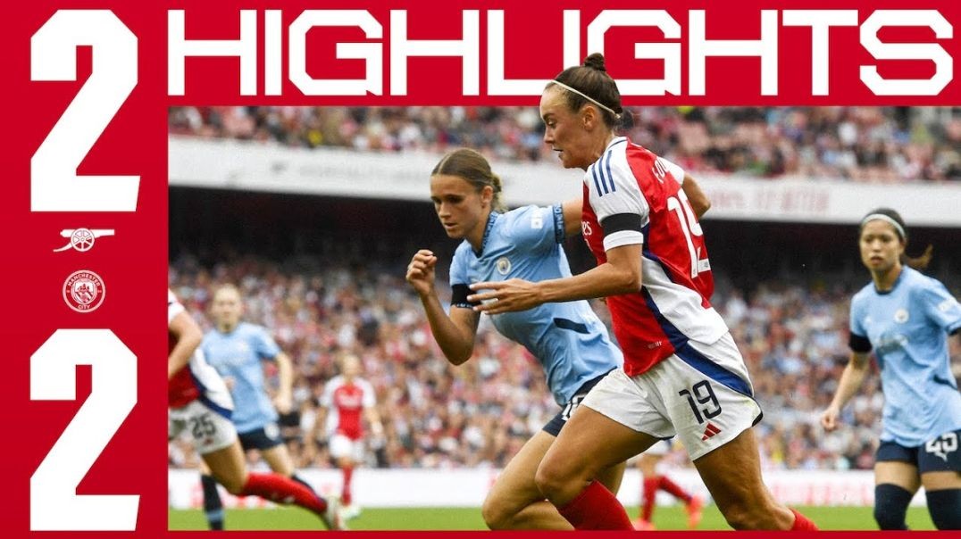 HIGHLIGHTS  Arsenal vs Manchester City (2-2)  WSL  Maanum, Mead