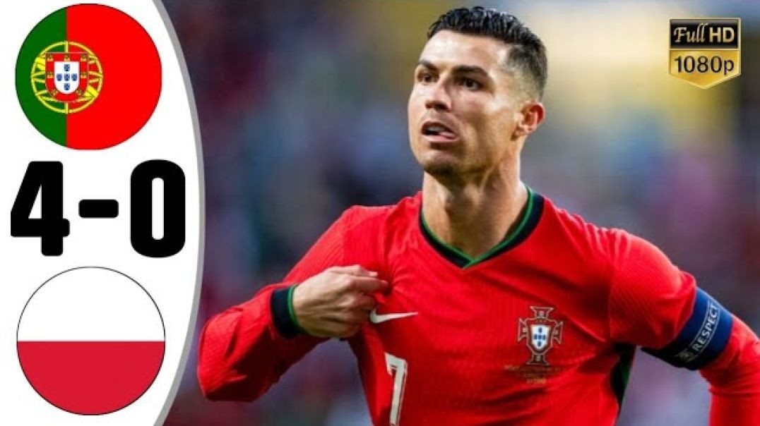Portugal vs Poland 4-0 • UEFA Nations League Highlights &amp;amp; All Goals 2024 • Portugal Tadi