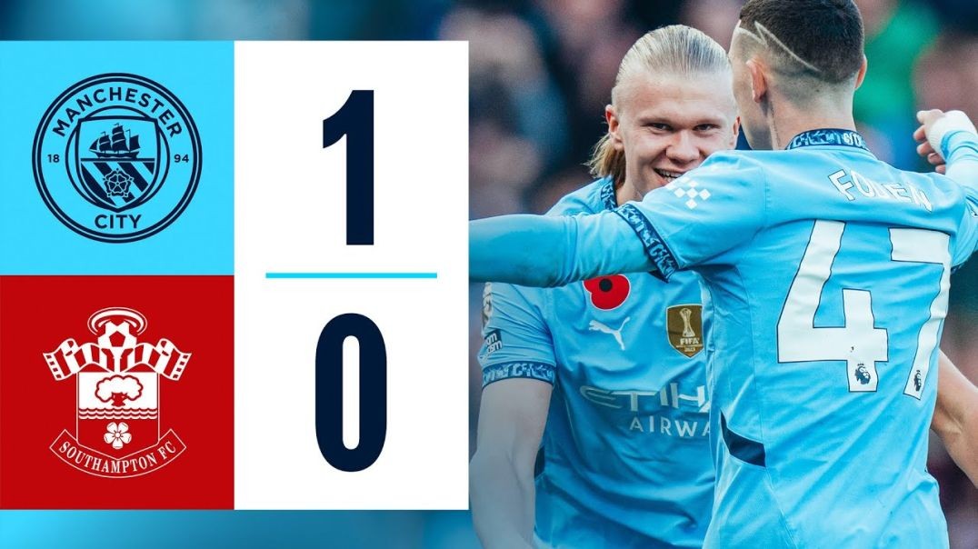 ⁣HIGHLIGHTS! Man City 1-0 Southampton _ City go top after Haaland goal sees off stubborn Saints