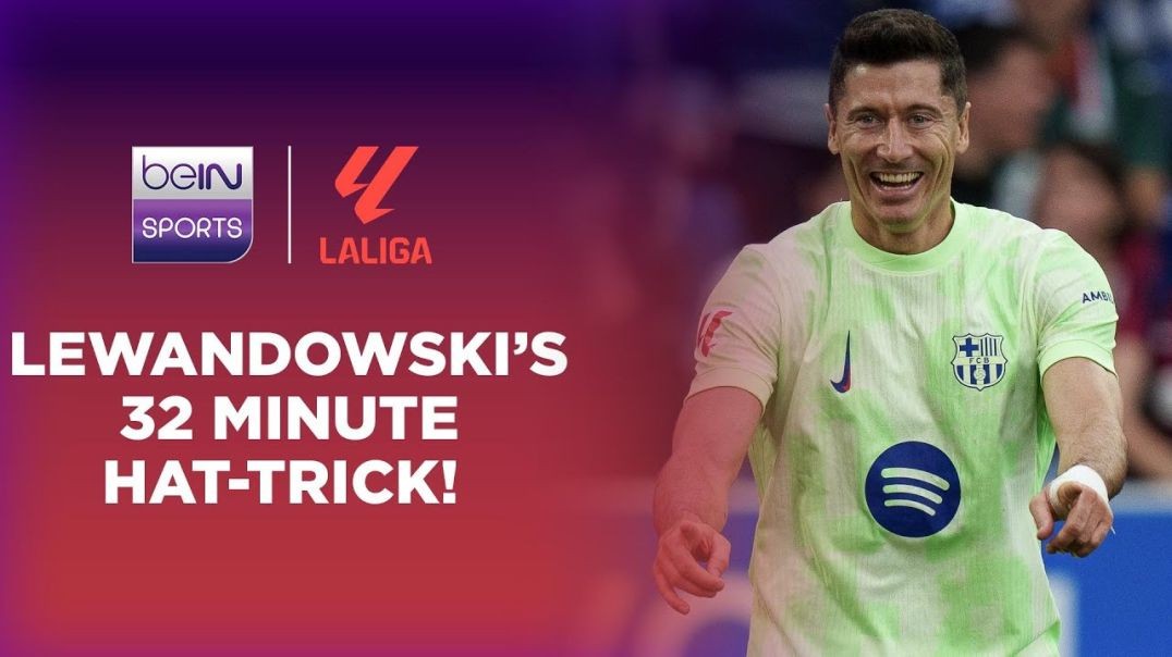 Lewandowski's FIRST-HALF hat-trick against Alaves! _ LaLiga 24_25 Moments