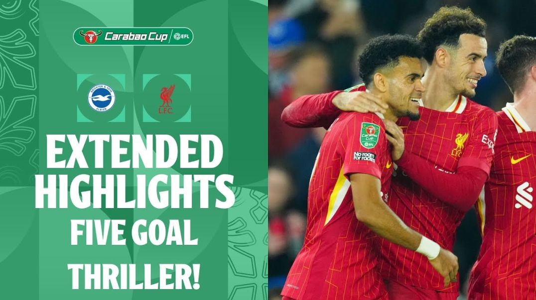 ⁣FIVE GOAL THRILLER! _ Brighton v Liverpool extended highlights