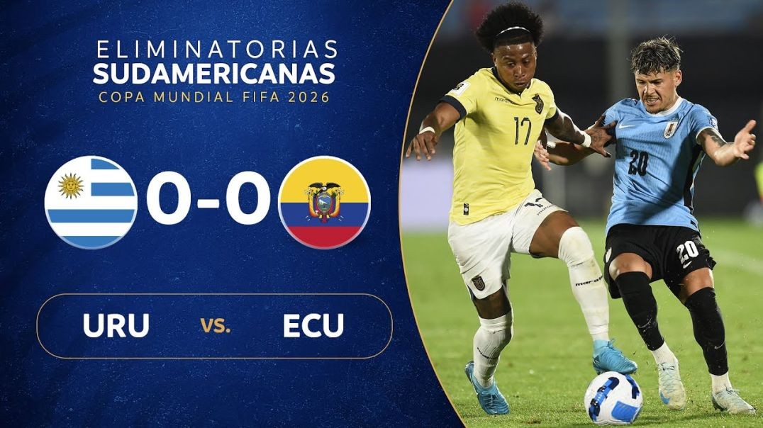 ⁣URUGUAY vs. ECUADOR [0-0] - RESUMEN - ELIMINATORIAS SUDAMERICANAS - FECHA 10