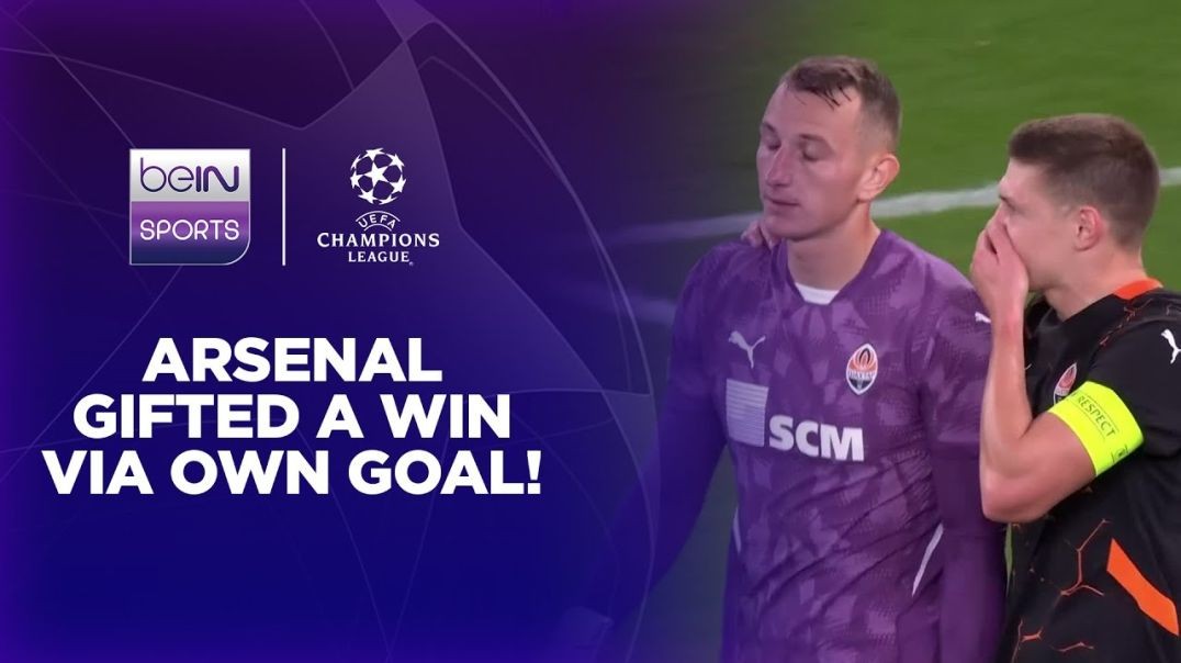 ⁣Dmytro Riznyk's UNFORTUNATE own goal gifts Arsenal a win - UCL 24-25 Moments