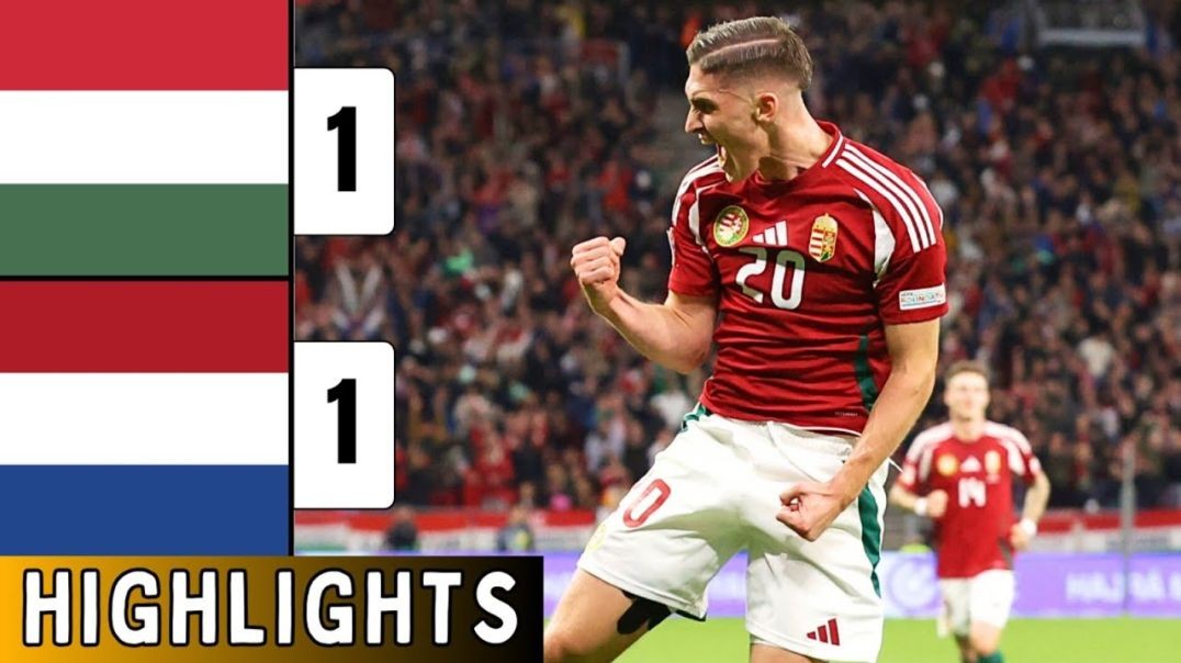 Hungary vs Netherlands 1-1 - EXTENDED HIGHLIGHTS - Van Dijk Red Card - UEFA Nations League