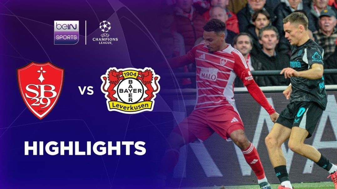 ⁣Brest 1-1 Leverkusen _ Champions League 24_25 Match Highlights