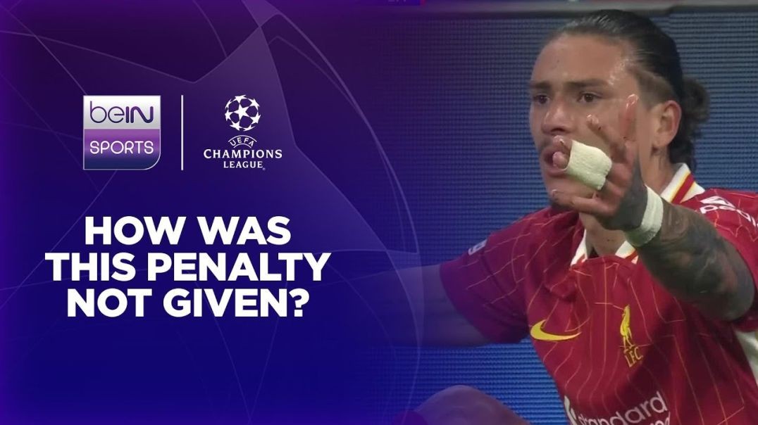 ⁣VAR denies Liverpool STONEWALL penalty! _ UCL 24_25 Moments