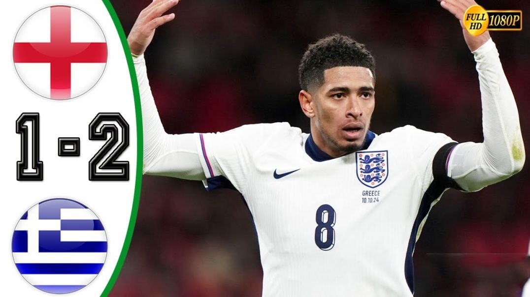 ⁣England vs Greece 1-2 Highlights &amp;amp; All Goals 2024 HD