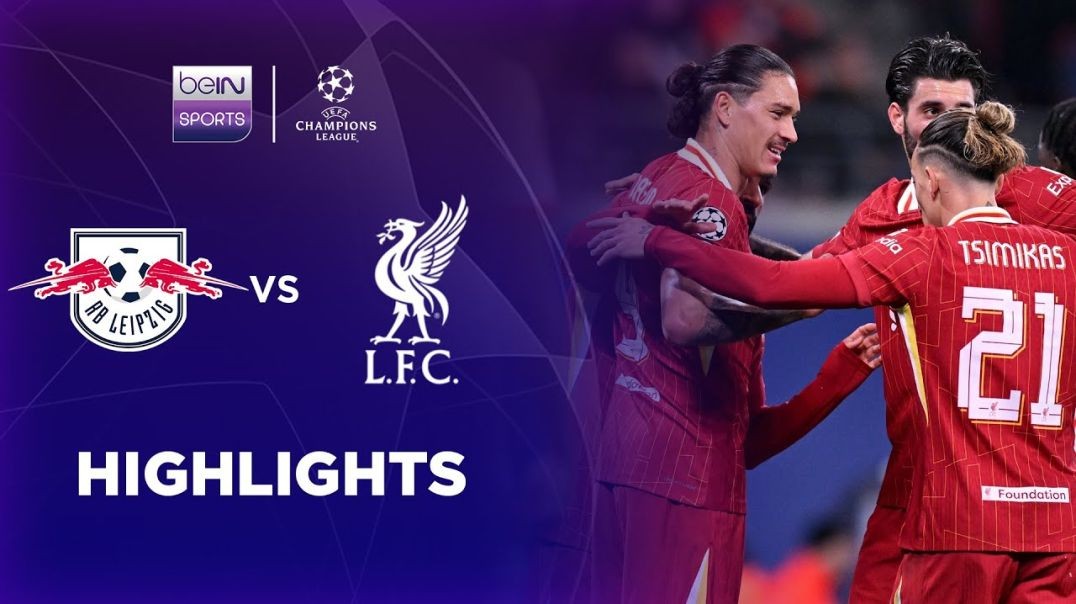 ⁣RB Leipzig 0-1 Liverpool _ Champions League 24_25 Match Highlights