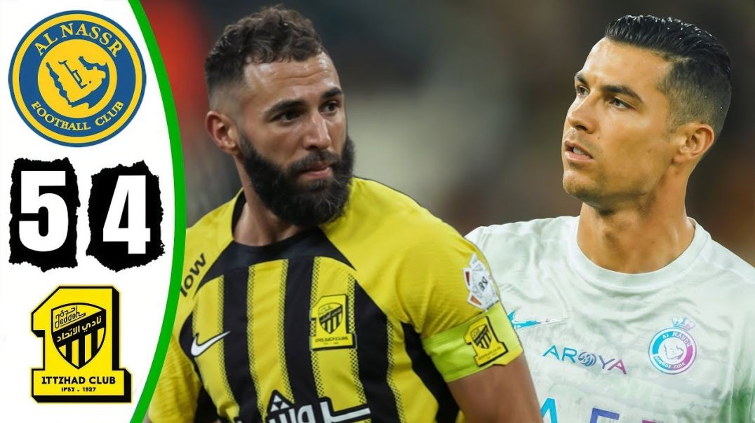 ⁣Ronaldo Hat Trick - Al Nassr vs Al Ittihad 5-4 - All Goals &amp;amp; Highlights - 2024