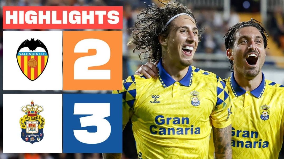 ⁣VALENCIA CF 2 - 3 UD LAS PALMAS I RESUMEN LALIGA EA SPORTS