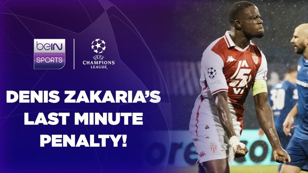 Ex-Chelsea loanee Denis Zakaria salvages point for Monaco in 90th minute penalty _ UCL 24_25 Moments