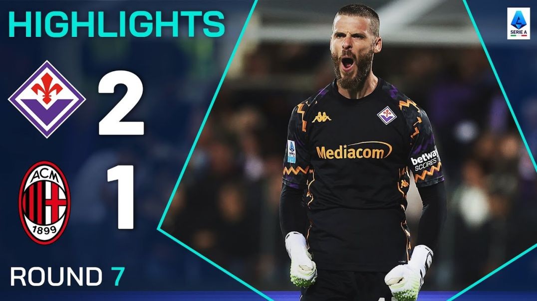 ⁣FIORENTINA-MILAN 2-1 - HIGHLIGHTS - De Gea saves TWO penalties in crazy Viola win - Serie A 2024-25