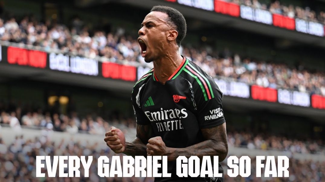 Every Gabriel Magalhães goal for Arsenal so far!