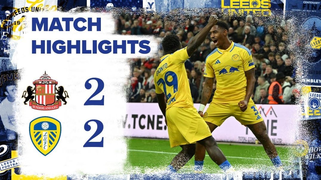 Highlights - Sunderland 2-2 Leeds United  - EFL Championship