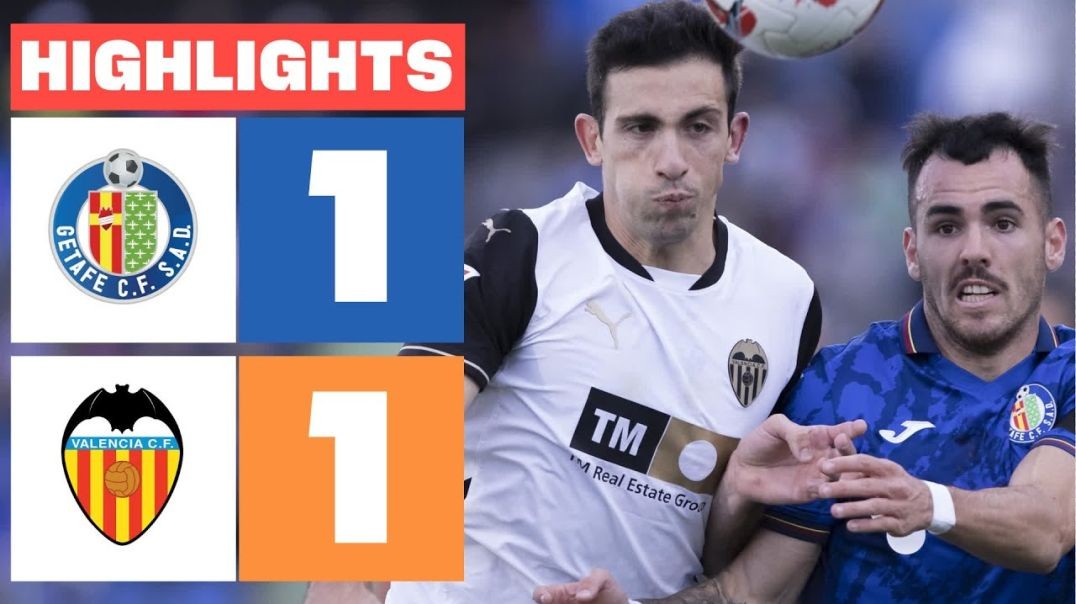 GETAFE CF 1 - 1 VALENCIA CF I RESUMEN LALIGA EA SPORTS