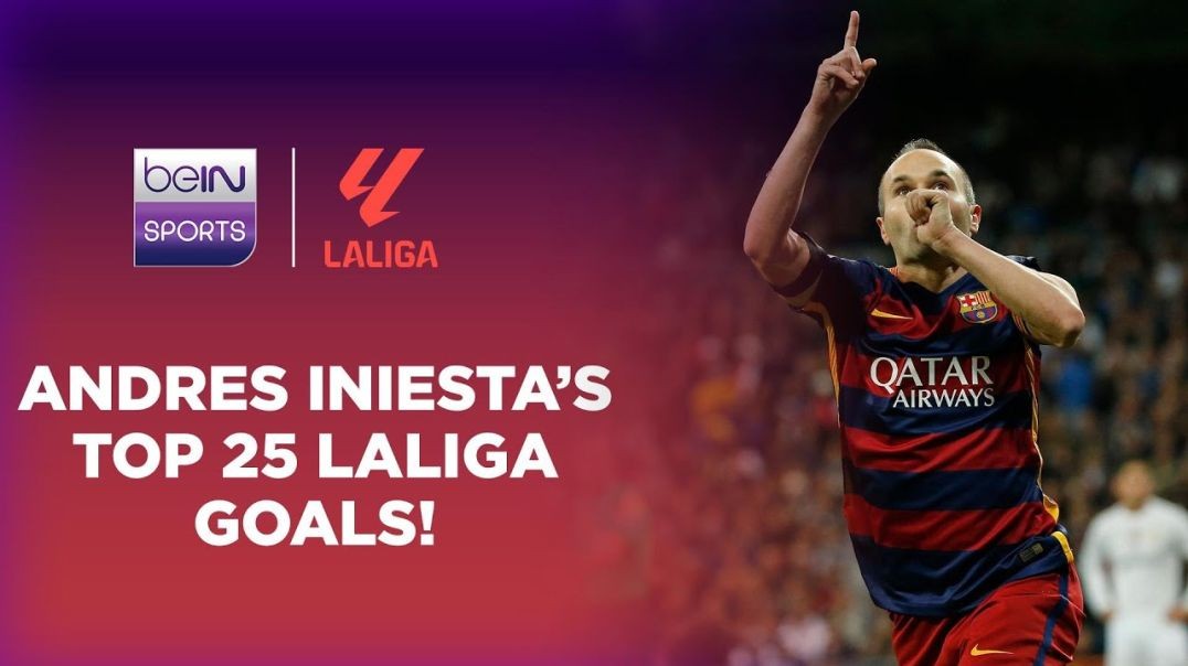 Andres Iniesta's top 25 LaLiga goals for Barcelona!