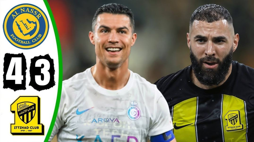 ⁣Ronaldo vs Benzema - Al Nassr vs Al Ittihad 4-3 - All Goals &amp;amp; Highlights - 2024