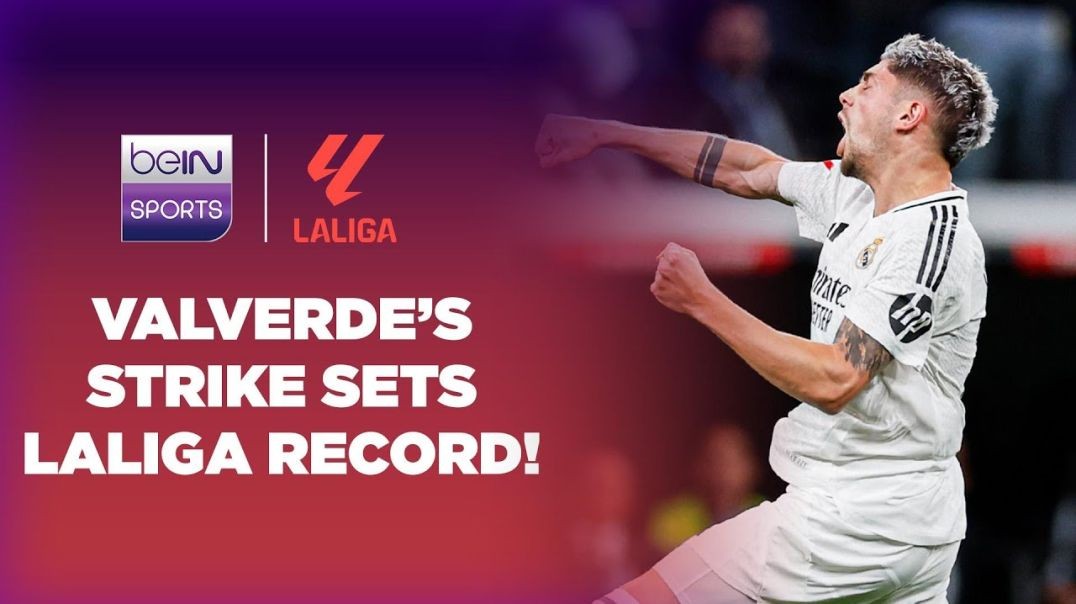 ⁣Real Madrid’s Valverde nets SUBLIME strike and sets new LaLiga record - LaLiga 24-25 Moments