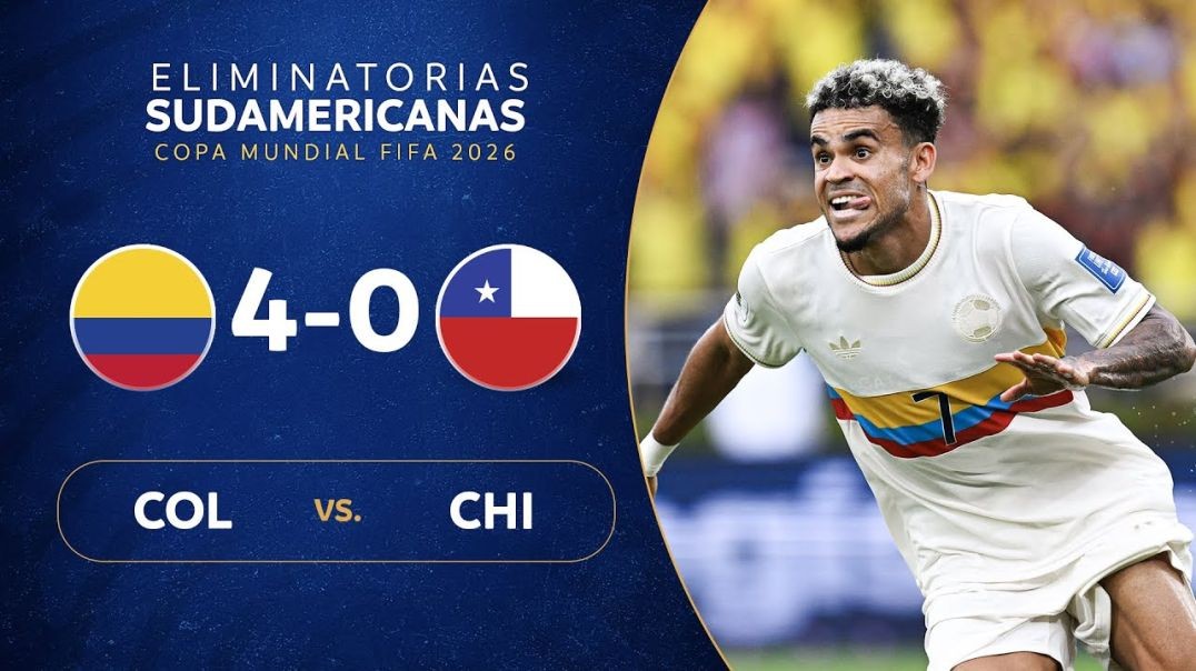 ⁣COLOMBIA vs. CHILE [4-0] - RESUMEN - ELIMINATORIAS SUDAMERICANAS - FECHA 10