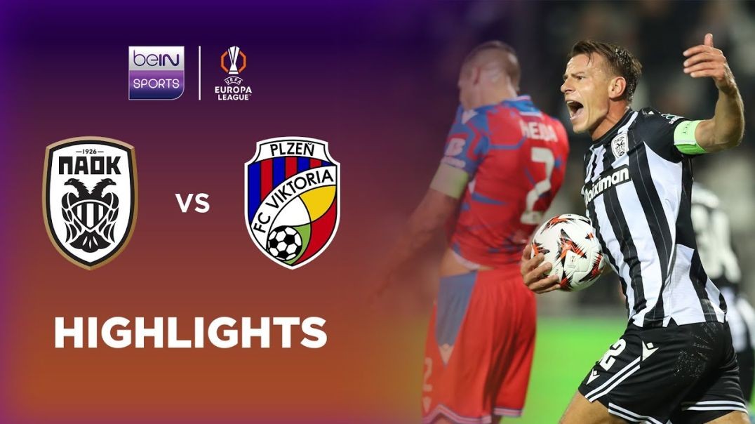 ⁣PAOK Salonika 2-2 Viktoria Plzen _ Europa League 24_25 Match Highlights