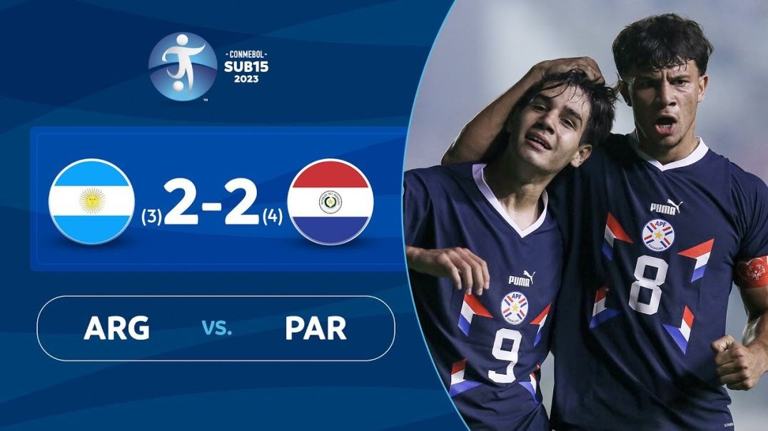 ARGENTINA vs. PARAGUAY [(3)2-2(4)] - RESUMEN - CONMEBOL SUB 15 - SEMIFINAL