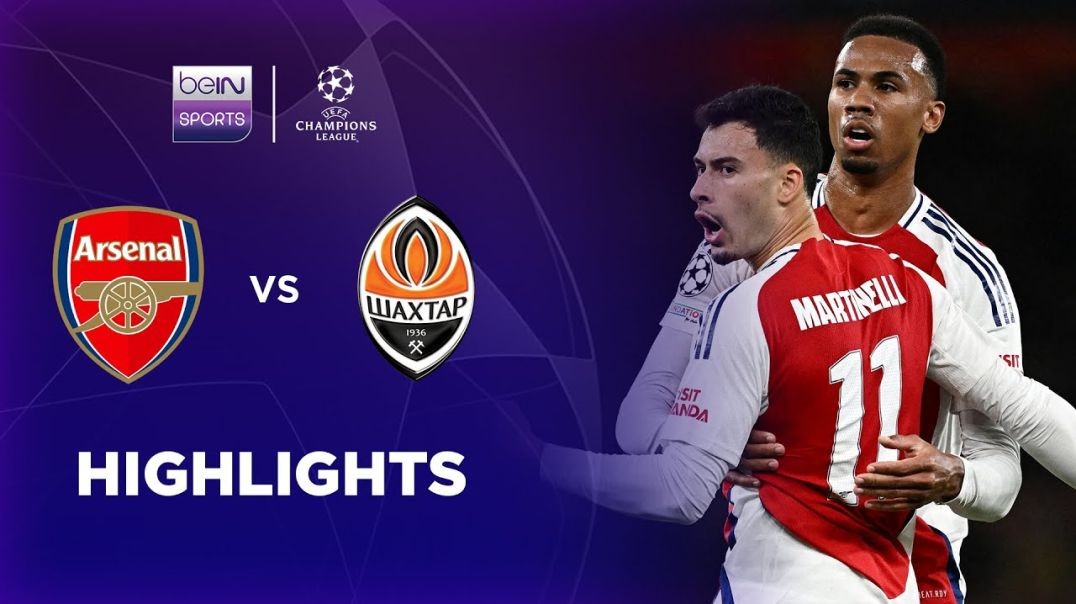 ⁣Arsenal 1-0 Shakhtar Donetsk - Champions League 24-25 Match Highlights