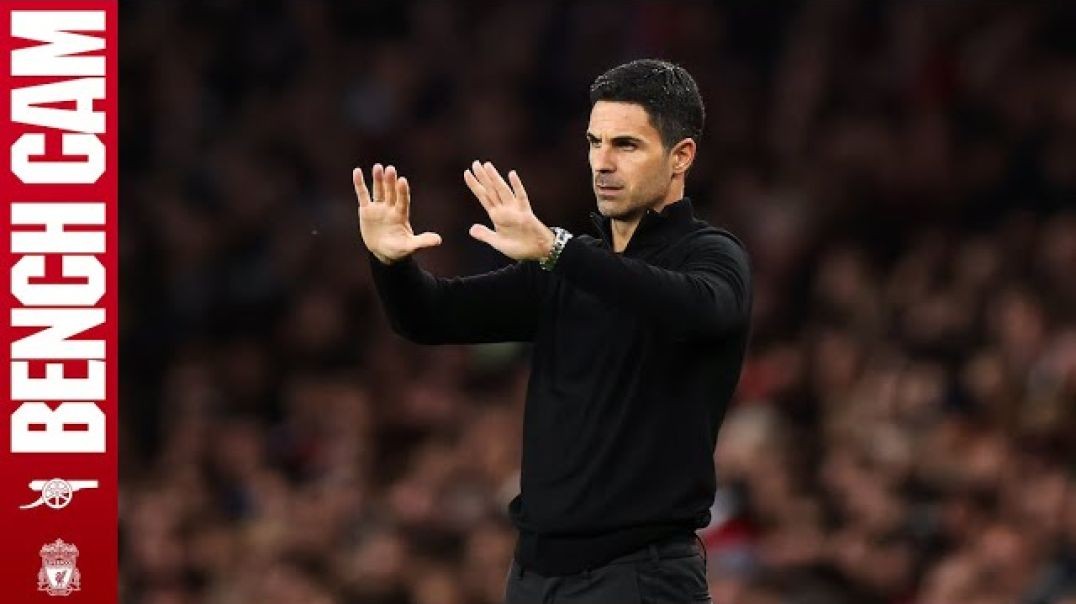 ⁣BENCH CAM _ Arsenal vs Liverpool (2-2) _ Arteta and the squad react to the key moments!