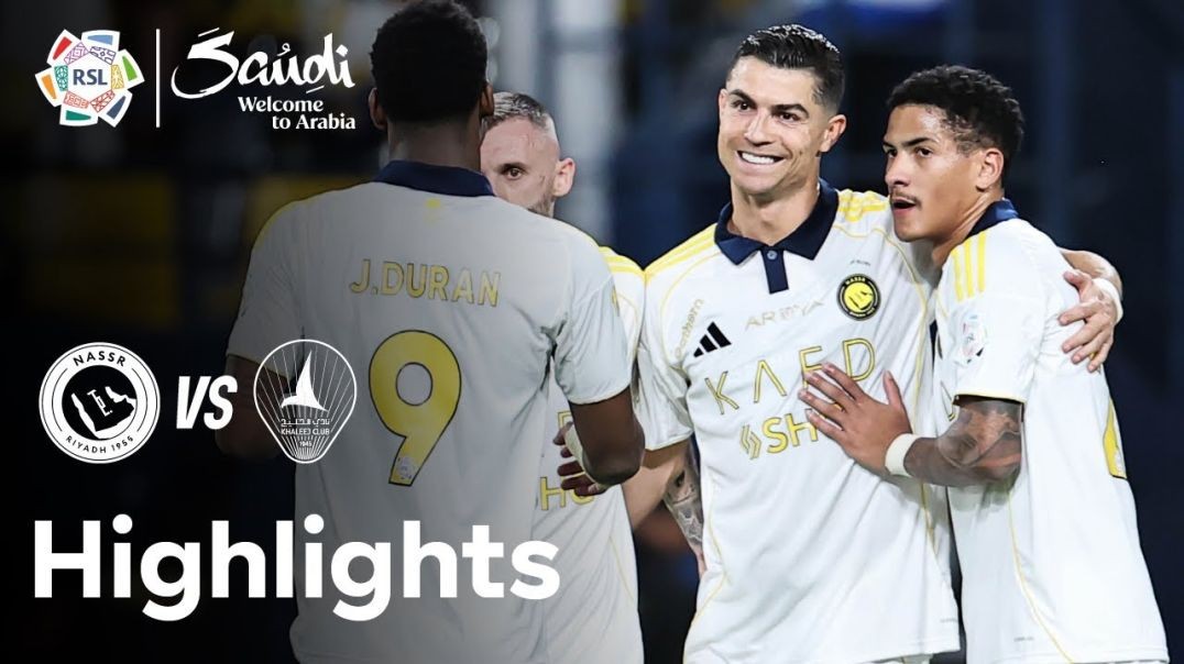 ⁣Ronaldo reaches 935 career goals against Al Khaleej 🐐  Highlights presented by Visit Saudi