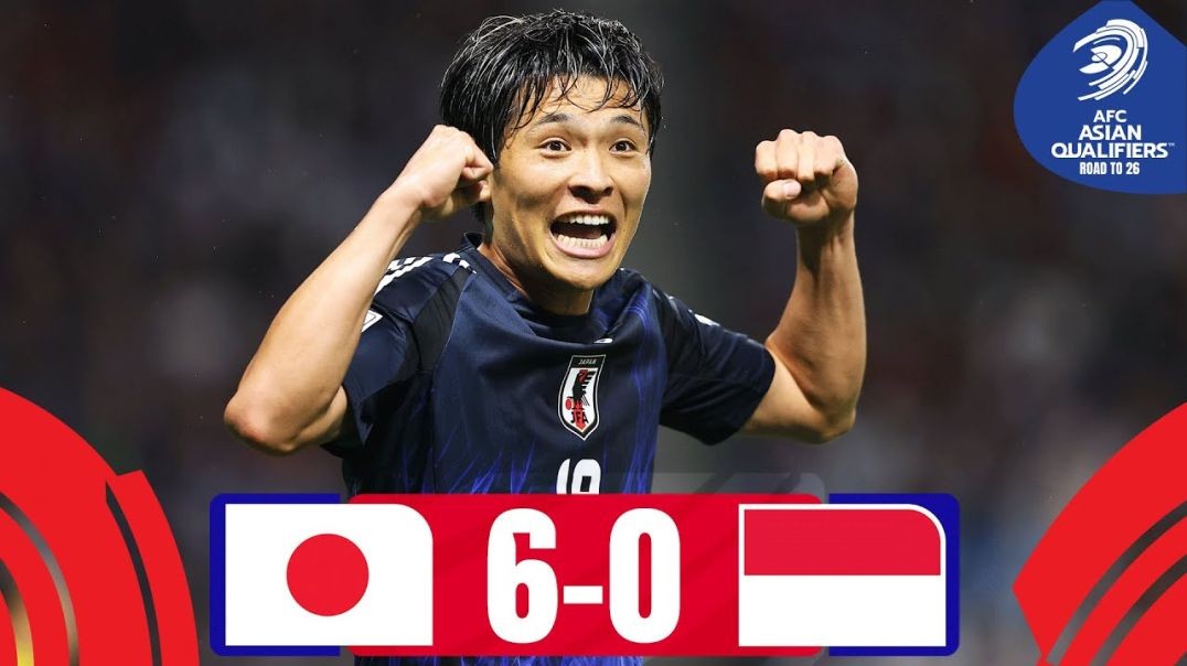 ⁣JAPAN RUN RIOT, Indonesia look ahead!   Japan - Indonesia   Highlights #asianqualifiers - Road To 26