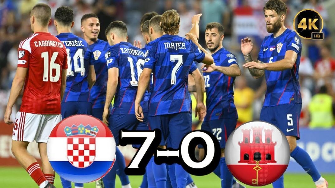 ⁣Croatia vs Gibraltar 7-0 Extended Highlights &amp;amp; All Goals - WC Qualifiers 2025