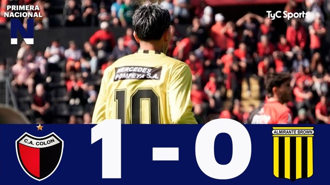 Colón 1-0 Almirante Brown   Primera Nacional   Fecha 22 (Zona B)